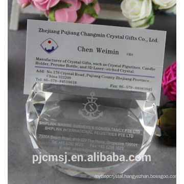 transparent crystal name card/ business holder for promotional gifts